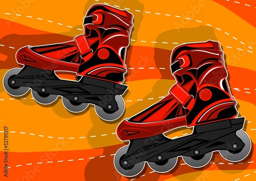 a pair of roller skates