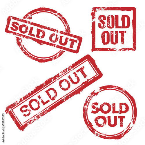 Sold out stamp