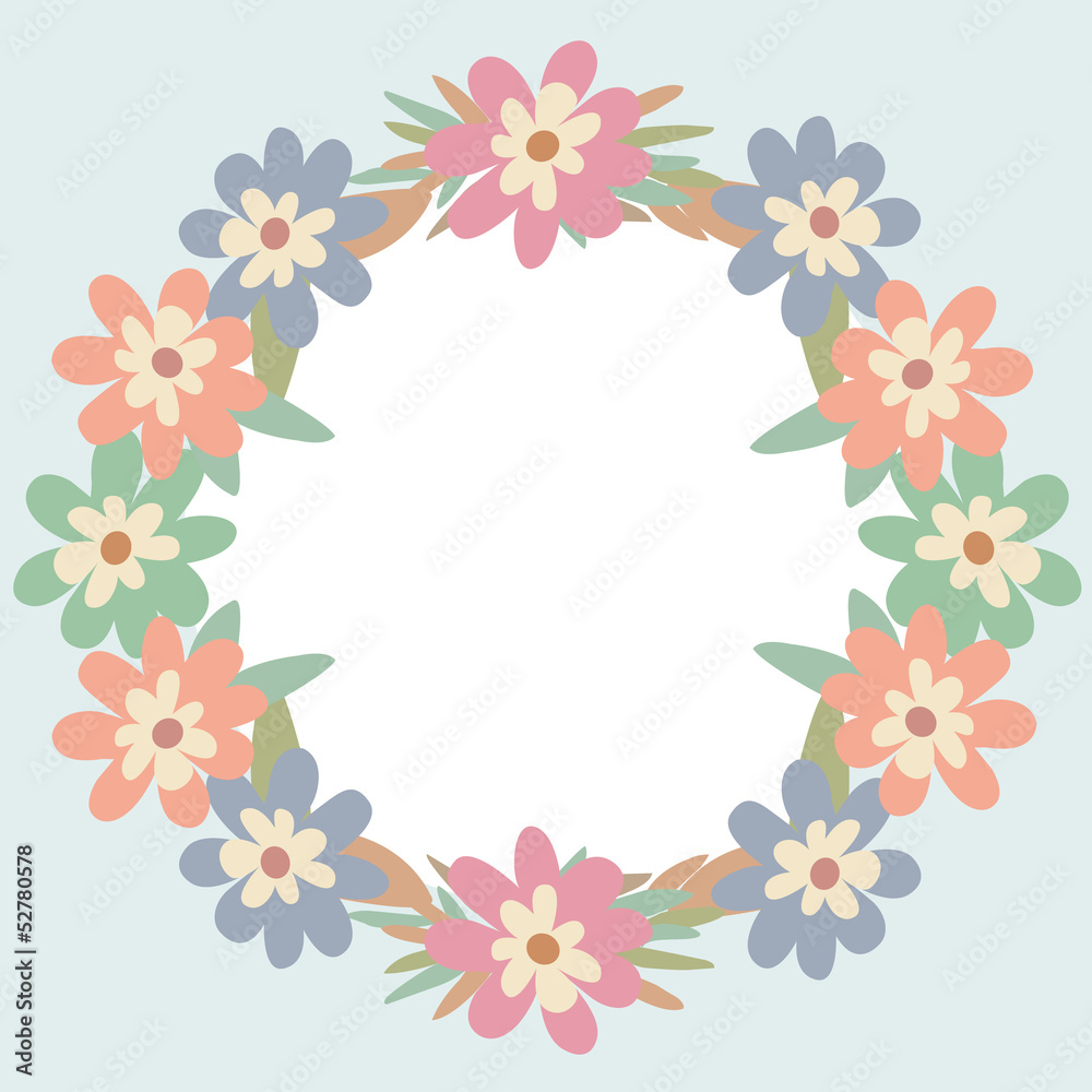 Flowers frame background