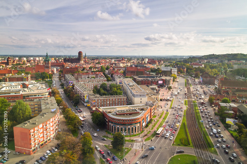 Panorama of Gdansk city centre in Poland © Patryk Kosmider
