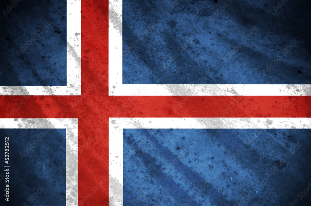 Fototapeta premium flag of iceland