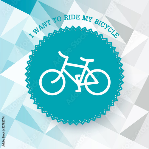 Vintage bicycle illustration. Vector.