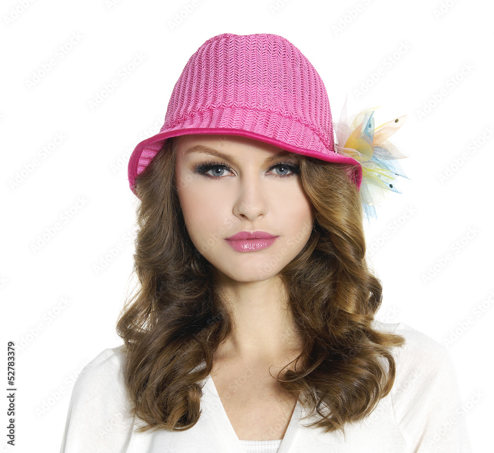 young fashionable in modern stylish hat -cloesup young fashionable in modern stylish hat -cloesup