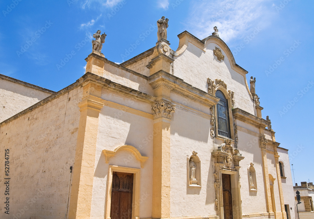 Mother church. Specchia. Puglia. Italy.