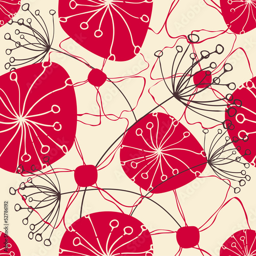 Fototapeta Naklejka Na Ścianę i Meble -  Seamless Floral Pattern