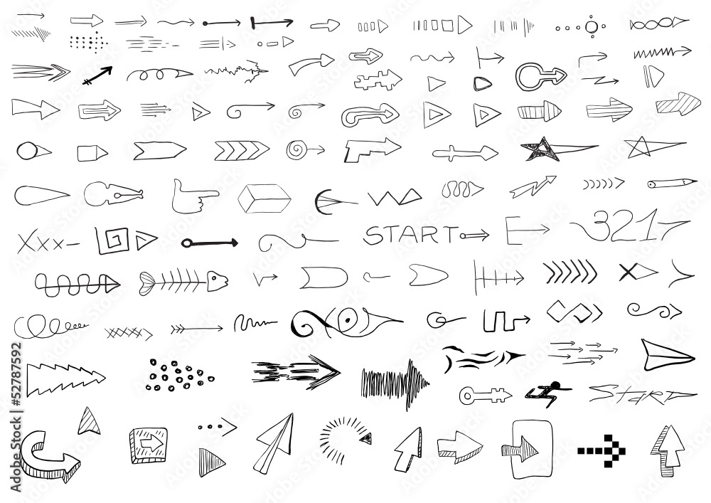 Hand drawn arrows Hand drawn arrows