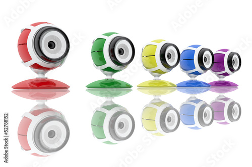 Colorful webcams