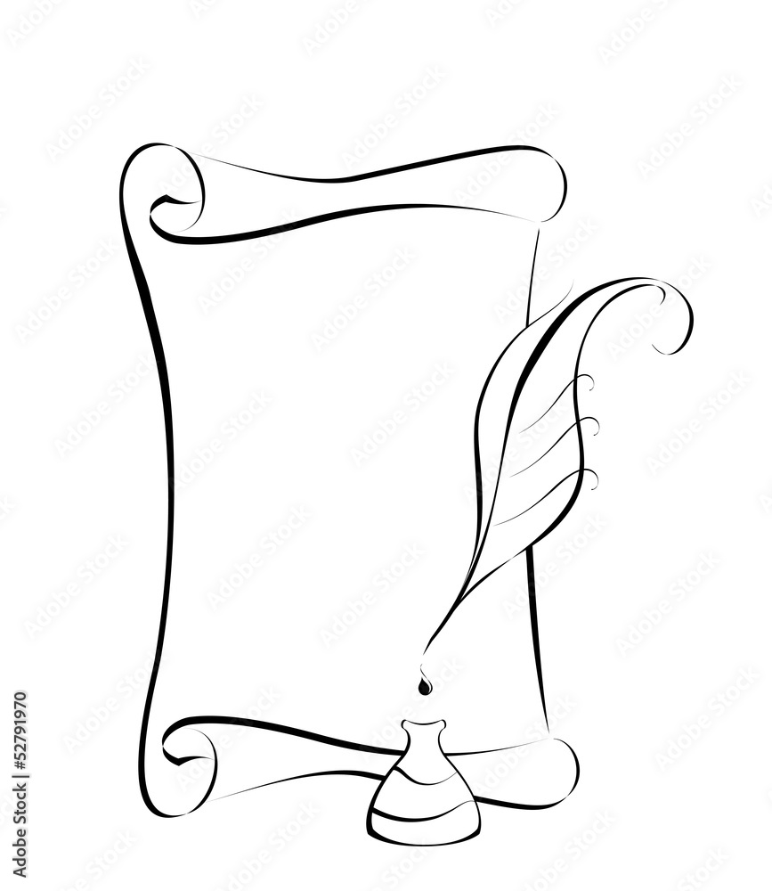 Parchment and ink Parchment and ink