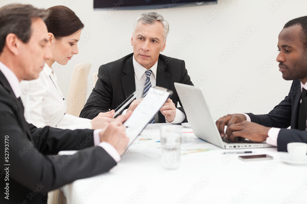 Fototapeta premium Business group brainstorming