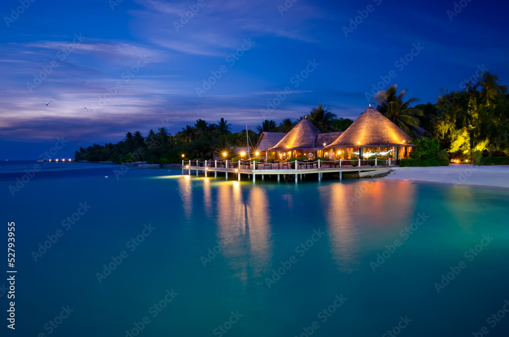 Abendstimmung Malediven 