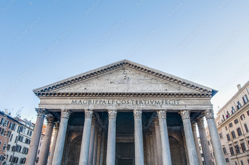 The Pantheon, a temple to all the gods of Rome in Italy