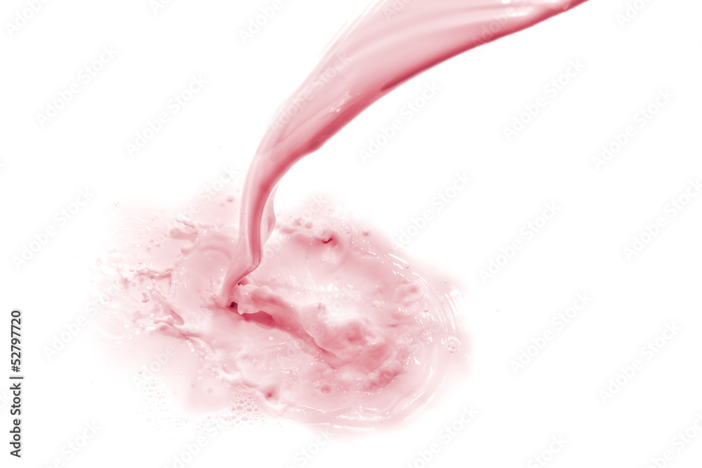 Fototapeta premium strawberry milk splash