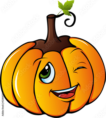 zwinkernder Halloween Kürbis