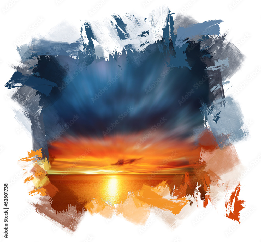 Beautiful sunset Stock Photo | Adobe Stock