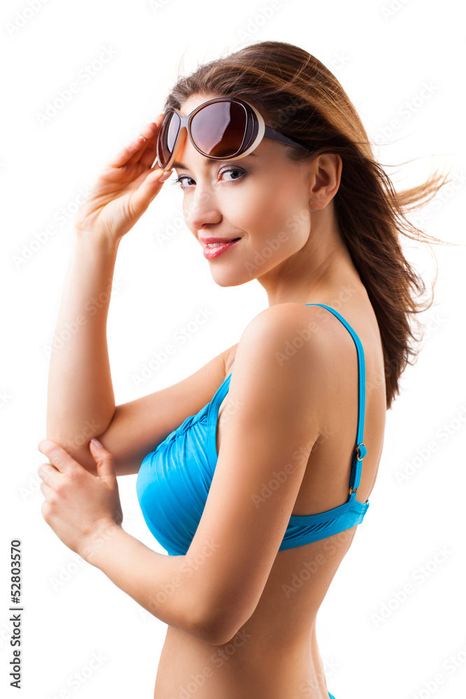 attraktive junge Frau im Bikini attraktive junge Frau im Bikini