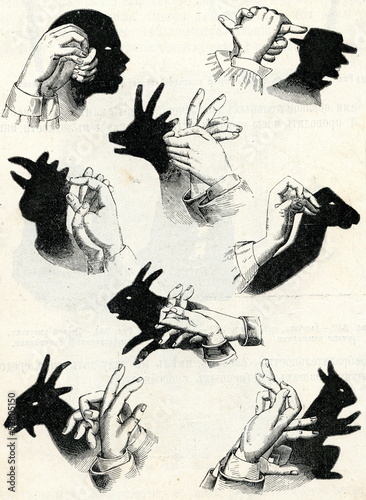 Obraz na płótnie Shadow theatre w salonie