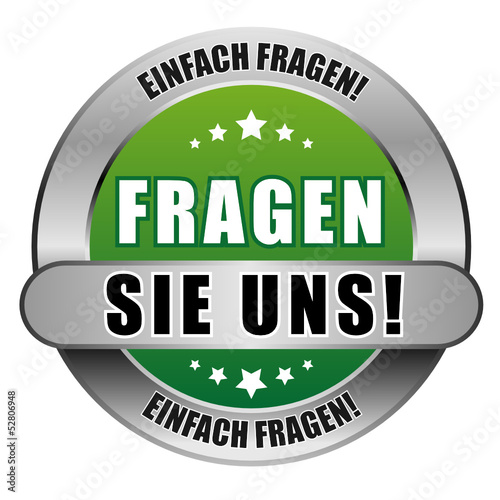 5 Star Button grün FRAGEN SIE UNS! EF EF