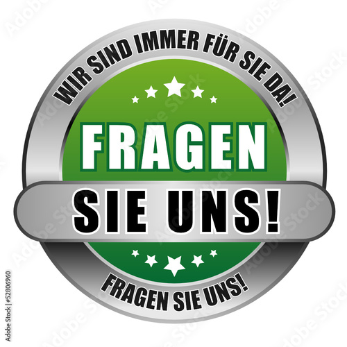 5 Star Button grün FRAGEN SIE UNS WSIFSD FSU