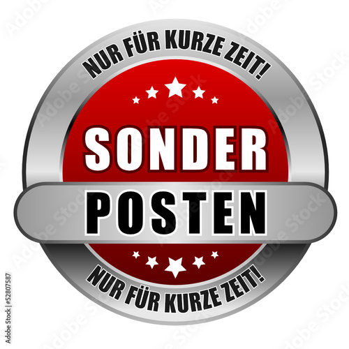 5 Star Button rot SONDERPOSTEN NFKZ NFKZ