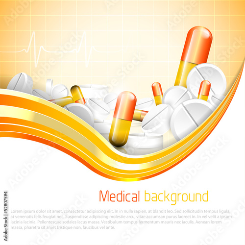 Medical background with copyspace