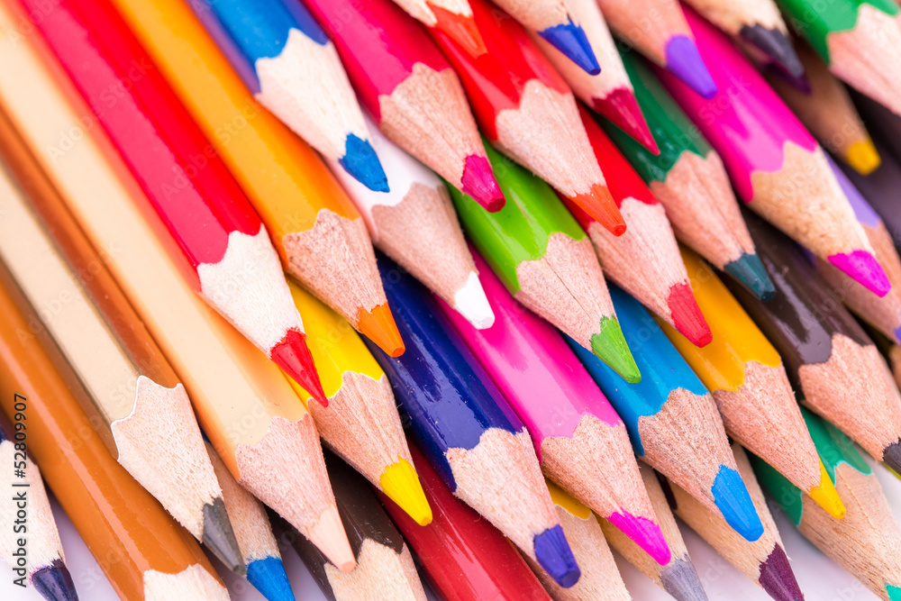 Fototapeta premium Colour pencils isolated