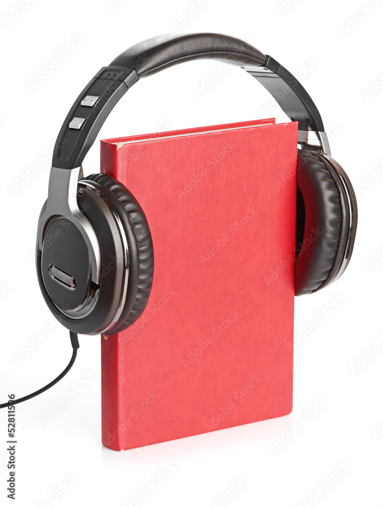audio book isolated on white background audio book isolated on white background