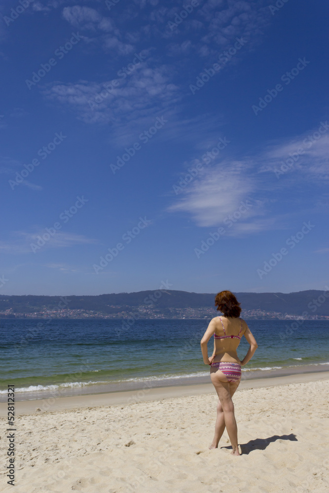 Woman looking at the sea