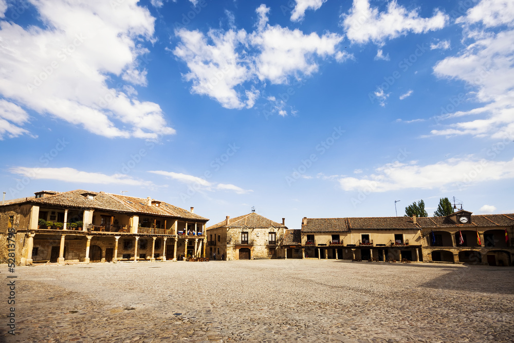 Plaza Mayor (Main Square) of Pedraza village, Segovia, Spain. Plaza Mayor (Main Square) of Pedraza village, Segovia, Spain.