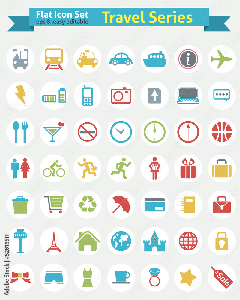 Flat Icon -- Travel Series Flat Icon -- Travel Series