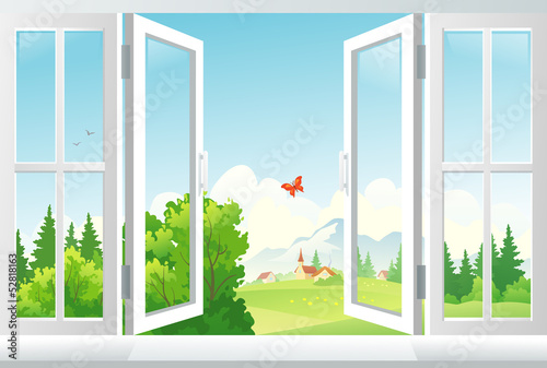 Open window