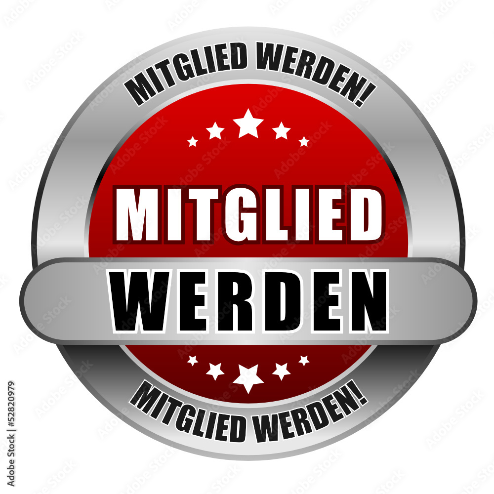 5 Star Button rot MITGLIED WERDEN MW MW 5 Star Button rot MITGLIED WERDEN MW MW