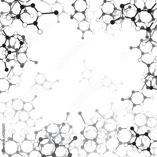molecular vector background