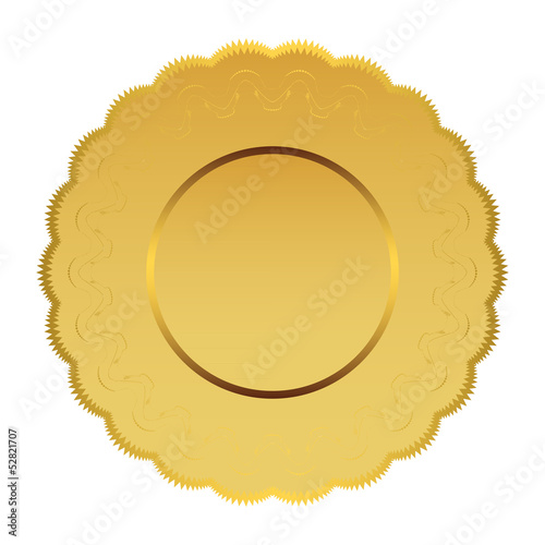 gold banner. vector