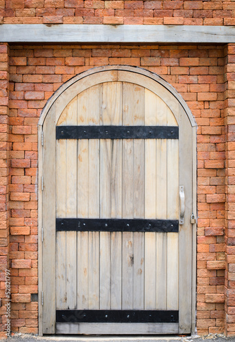 Wooden old door
