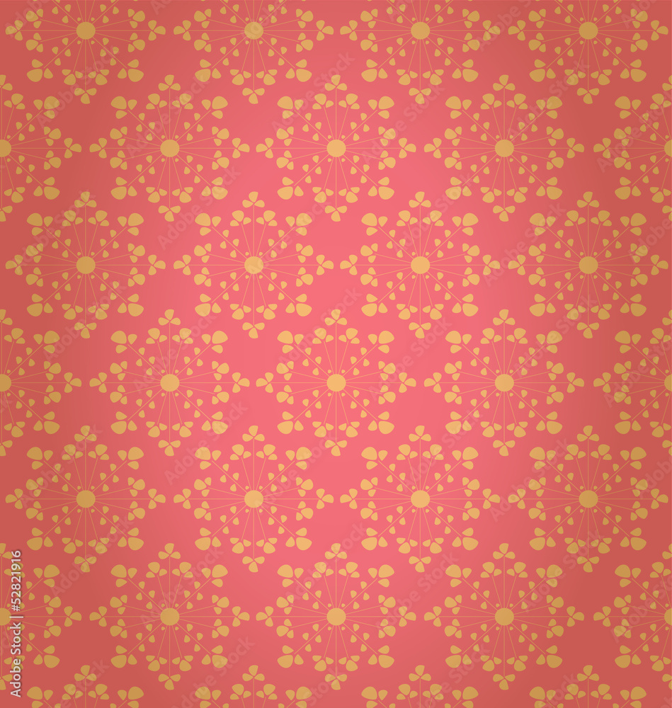 Vector folk floral pattern Vector folk floral pattern