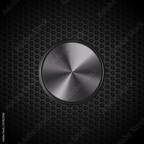 black metallic button on mesh