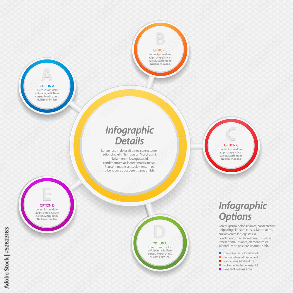 colourful infographic circle background colourful infographic circle background