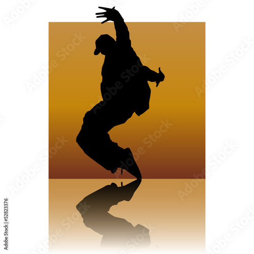 Break dancer copper square