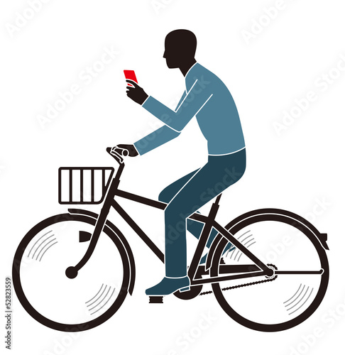 道交法違反　電話しながらの自転車走行