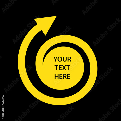 Vector rotating message background