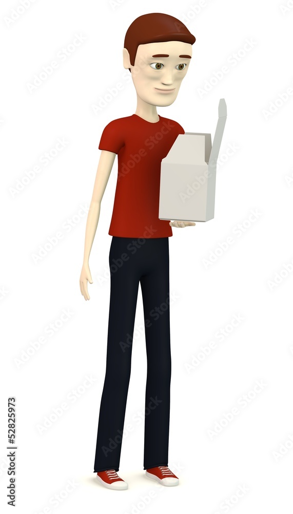 3d render of cartoon character with pillbox 3d render of cartoon character with pillbox
