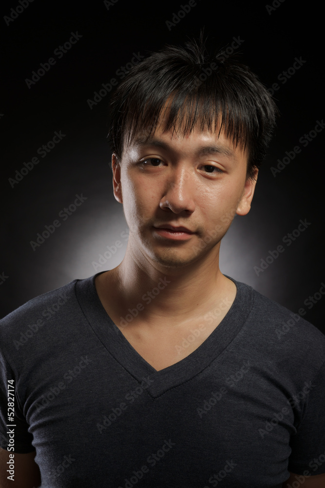 young asian man portrait