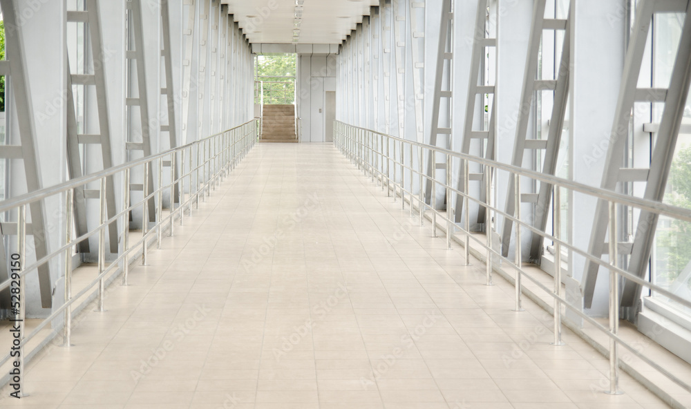 Corridor in modern business center