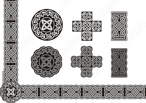 Celtic vector tied knot art