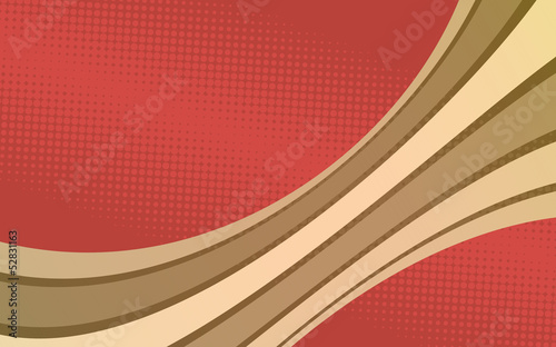 Retro background with curved stripes
