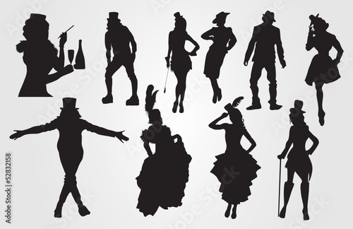 People silhouettes