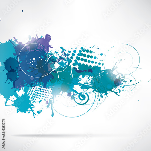 Abstract background with splash