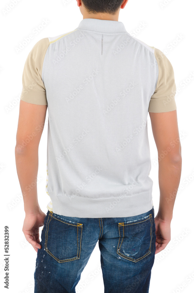 Obraz premium Man in fashion concept on white
