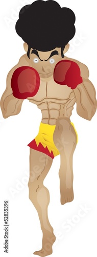 Muay Thai : A guarded stance