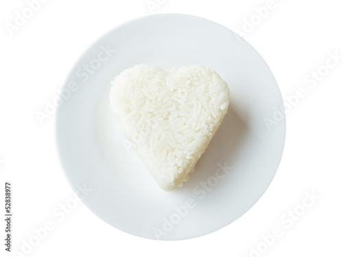 rice heart shape
